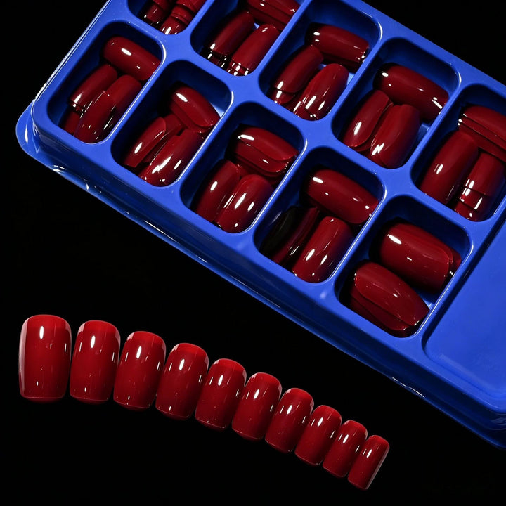 Premium almond shape press-on nails for women, durable artificial false nail beauty set.