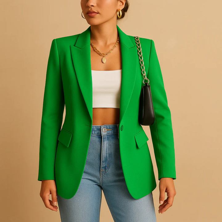 Women's elegant fitted blazer, perfect for a polished professional or chic casual look.