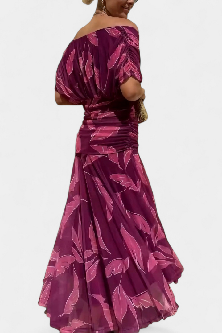 Long floral maxi dress for women, ideal for special occasions and party wear.