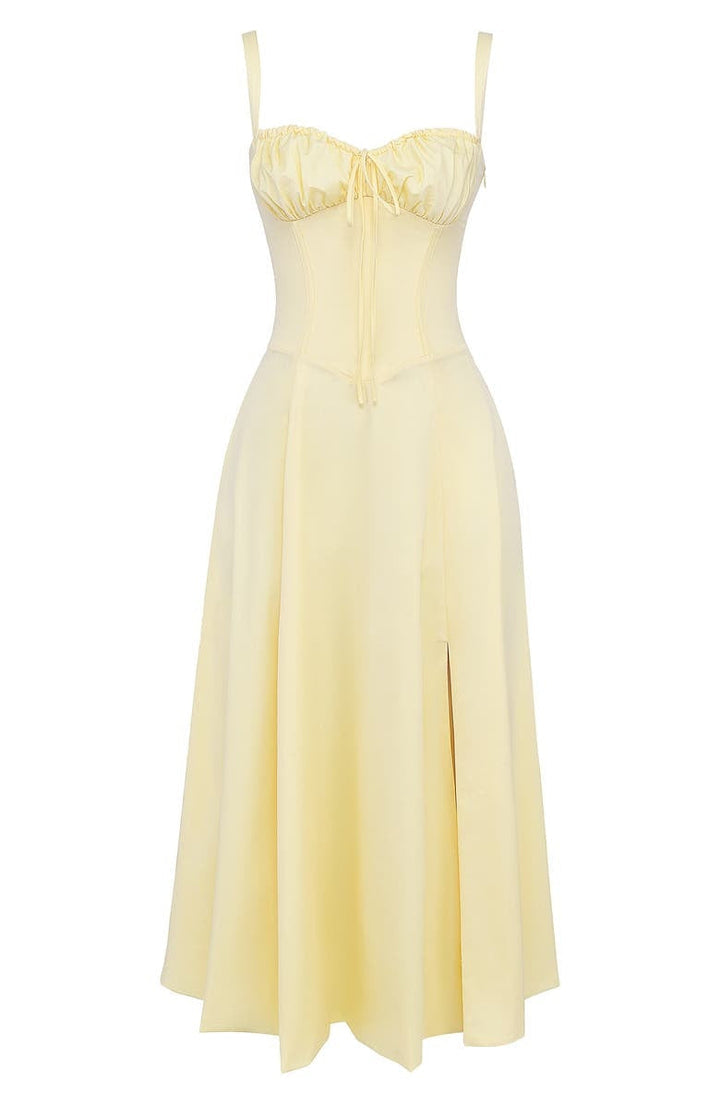 Vibrant printed floral sundress for women, with a chic waist-shaping detail. Great for daywear.