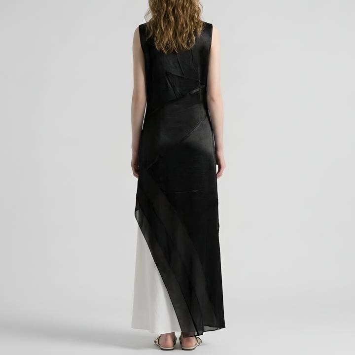 Flowy women's casual ombre layered maxi dress for comfortable summer days or stylish event wear.