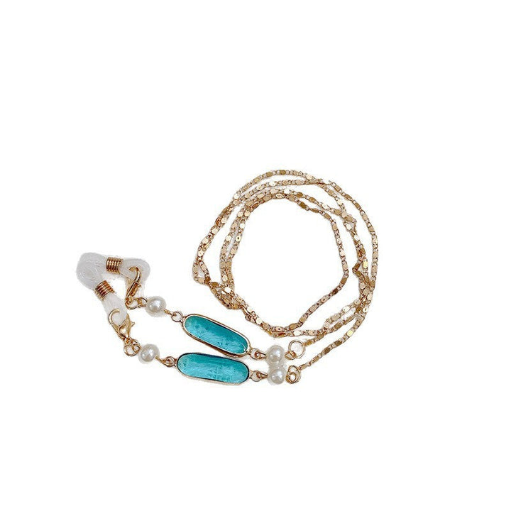 Beautiful women's elegant necklace featuring a gemstone pendant & delicate pearls, a perfect jewelry gift.