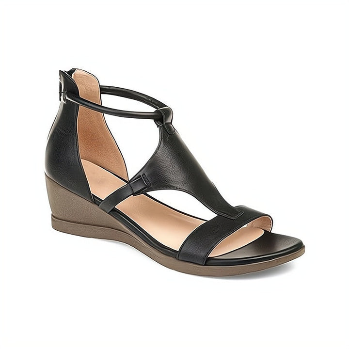 Women's comfortable Roman wedge sandals, featuring a stylish design for summer footwear.