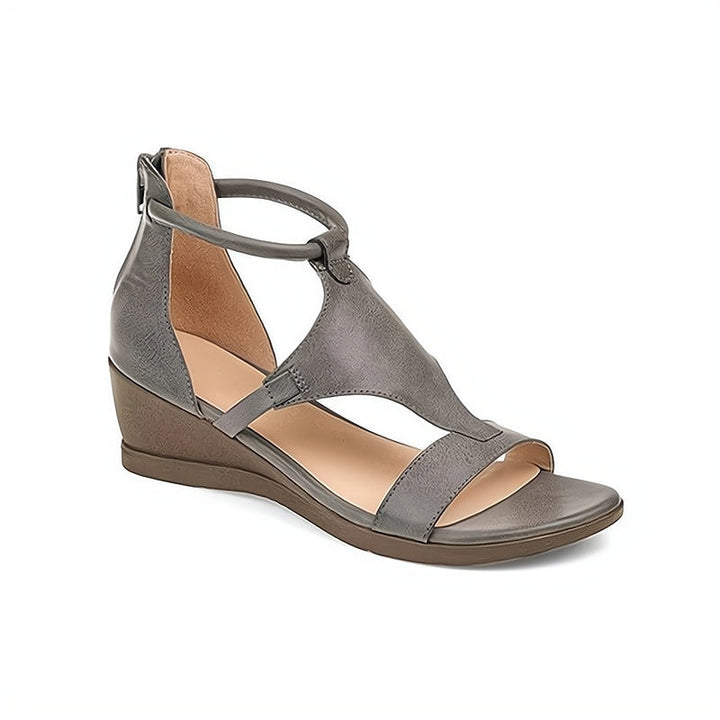 Versatile women's slip-on Roman wedge sandals, perfect for summer holidays & daily wear.