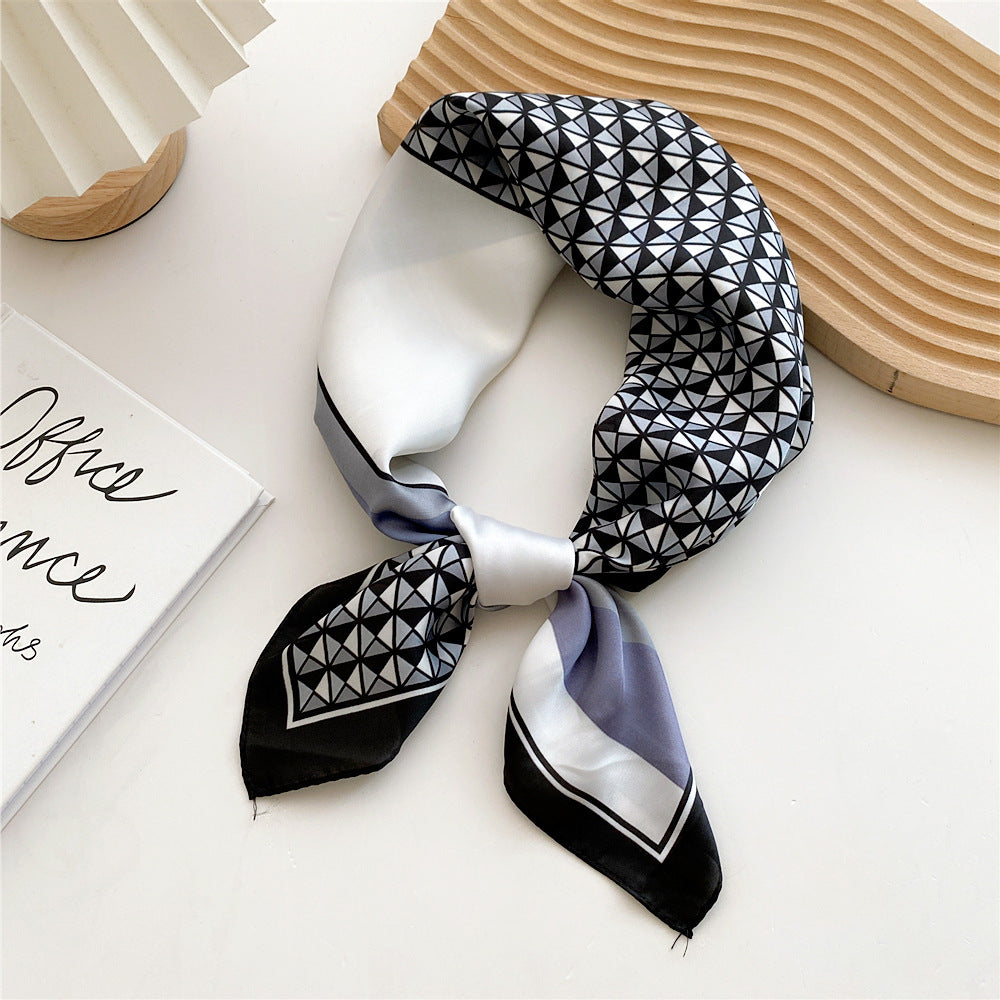 All-season women's satin leopard print fashion accessory, perfect for style.