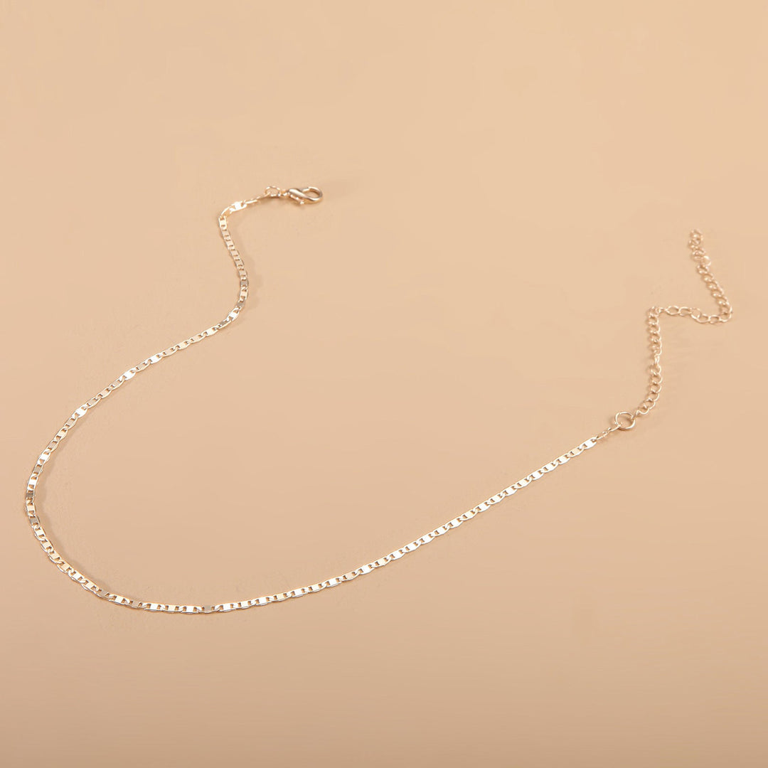 Chic silver chain necklace for women, minimalist design, ideal for everyday wear & elegant fashion.