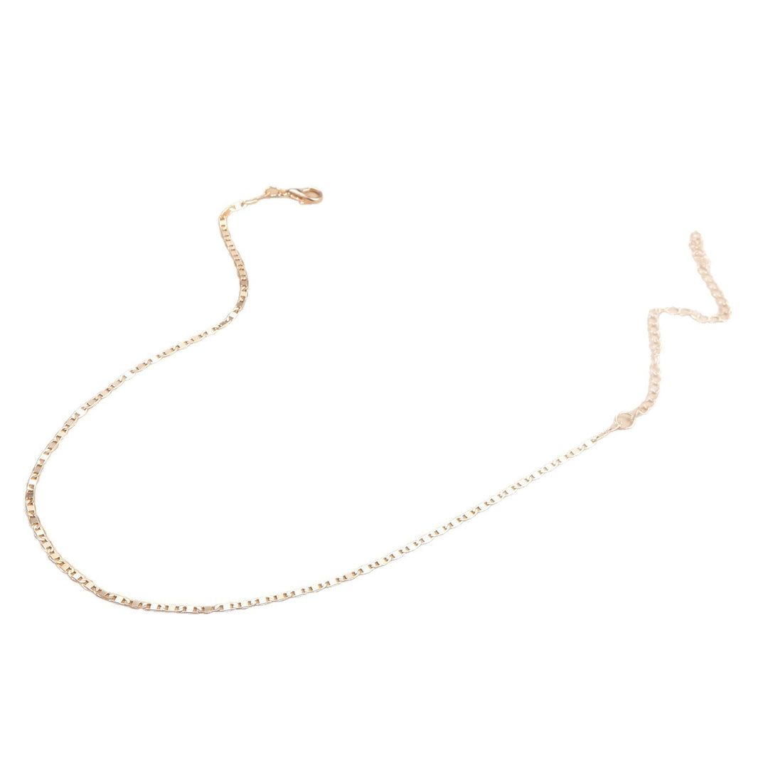 Delicate sterling silver chain necklace for women, sleek & minimalist, perfect for layering or solo wear.