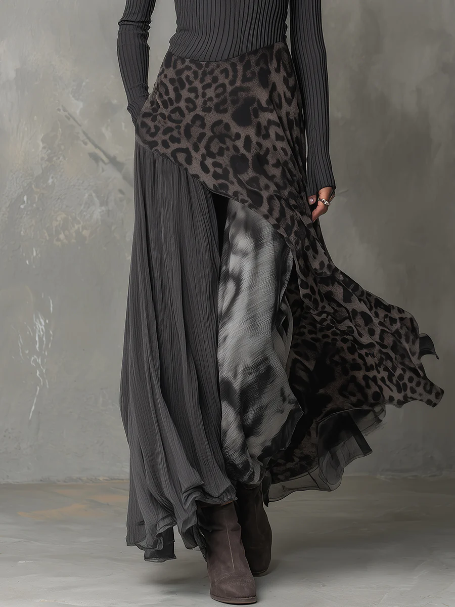Stylish women's maxi dress in a slim fit, featuring an irregular hem. Elegant and comfortable for any occasion.