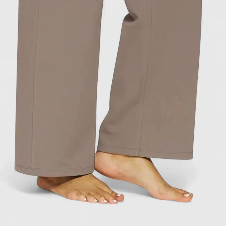Versatile women's straight leg trousers, comfortable and stylish for any outfit.