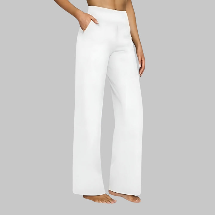 Chic women's elegant straight leg trousers, flattering fit, suitable for any occasion.
