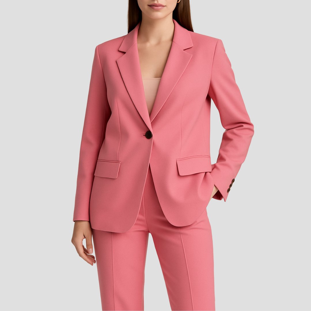 Chic women's tailored blazer, perfect for business meetings, office fashion, or formal events.