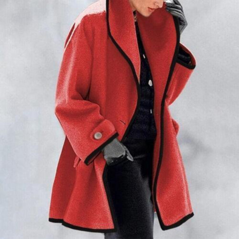 Women's versatile double-button winter trench coat, offering warmth and a classic stylish look.