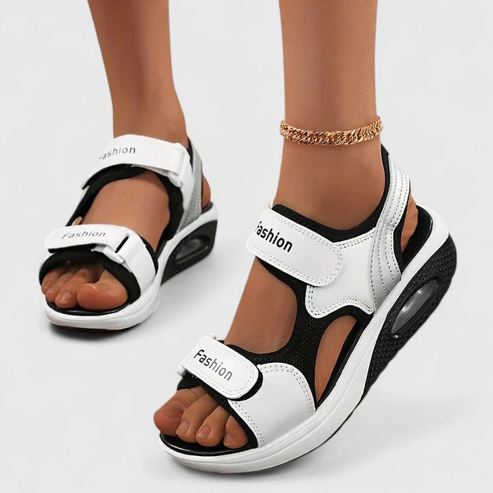 Stylish women's everyday orthopedic sandals with an ergonomic design for cushioned comfort and pain relief.