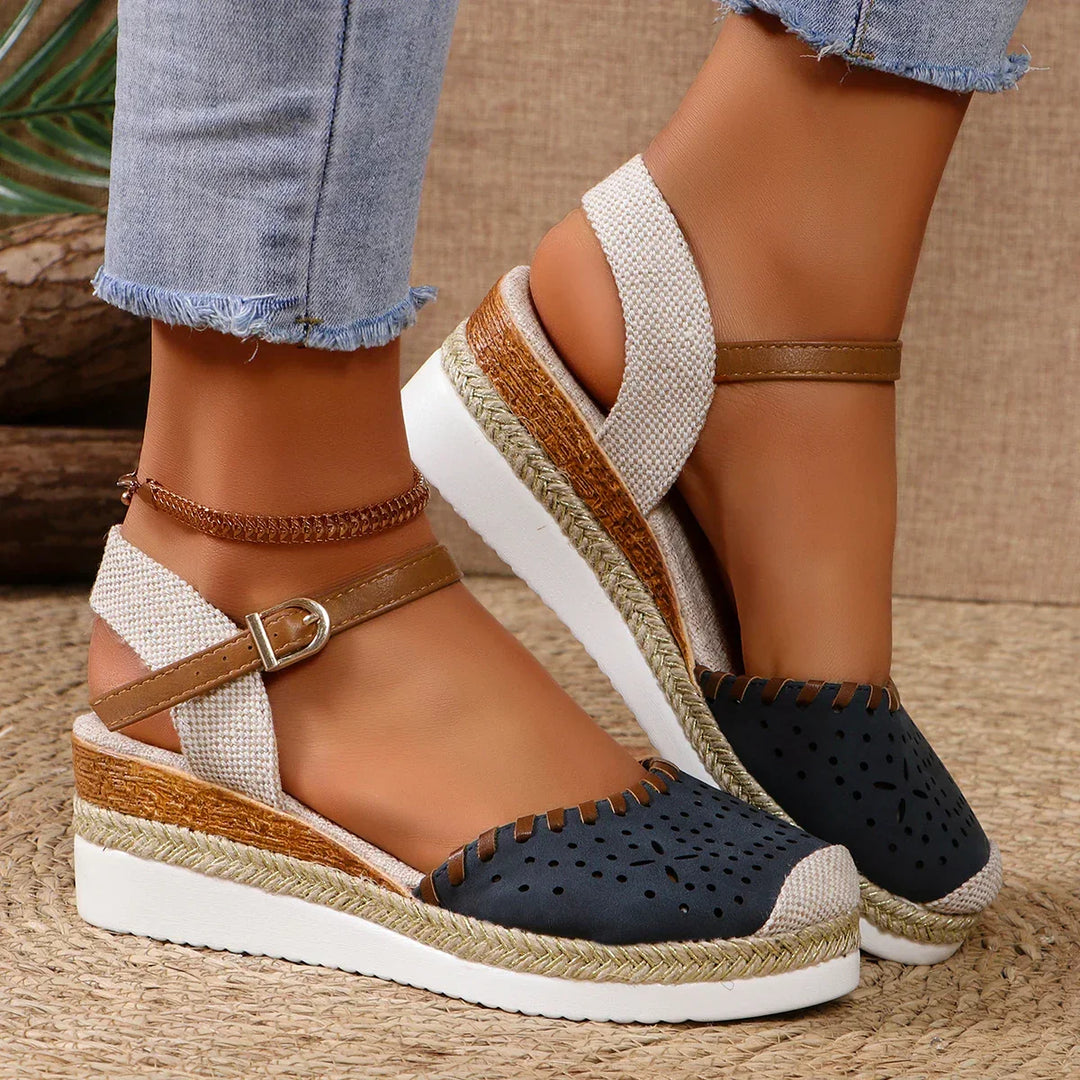 Versatile women's espadrille wedge sandals, ideal for various summer occasions and effortless style.
