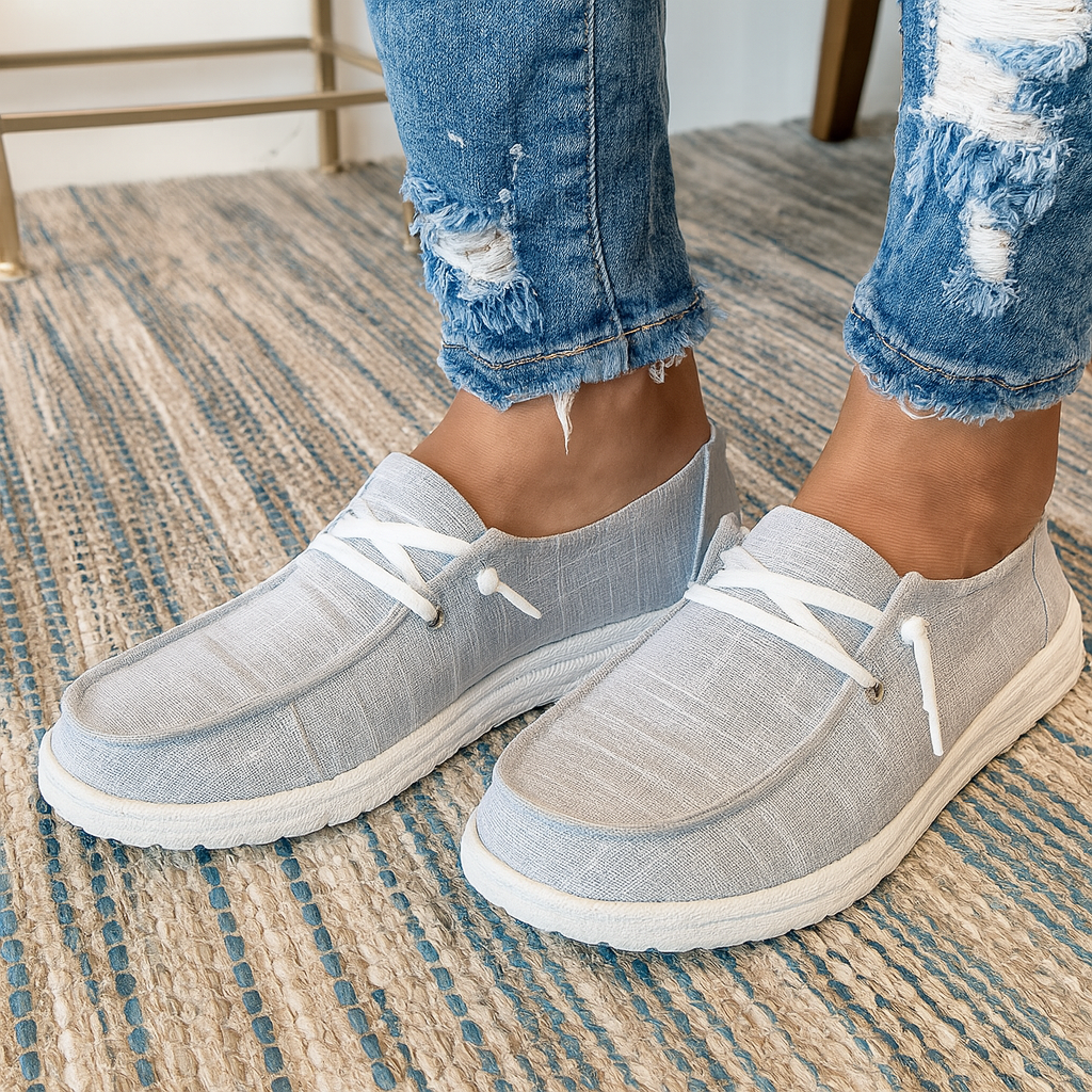 Versatile women's everyday comfort lace-up shoes; perfect daily walking flats.