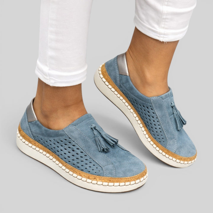Women's everyday comfort slip-on shoes with orthopedic support, perfect for easy, casual wear.