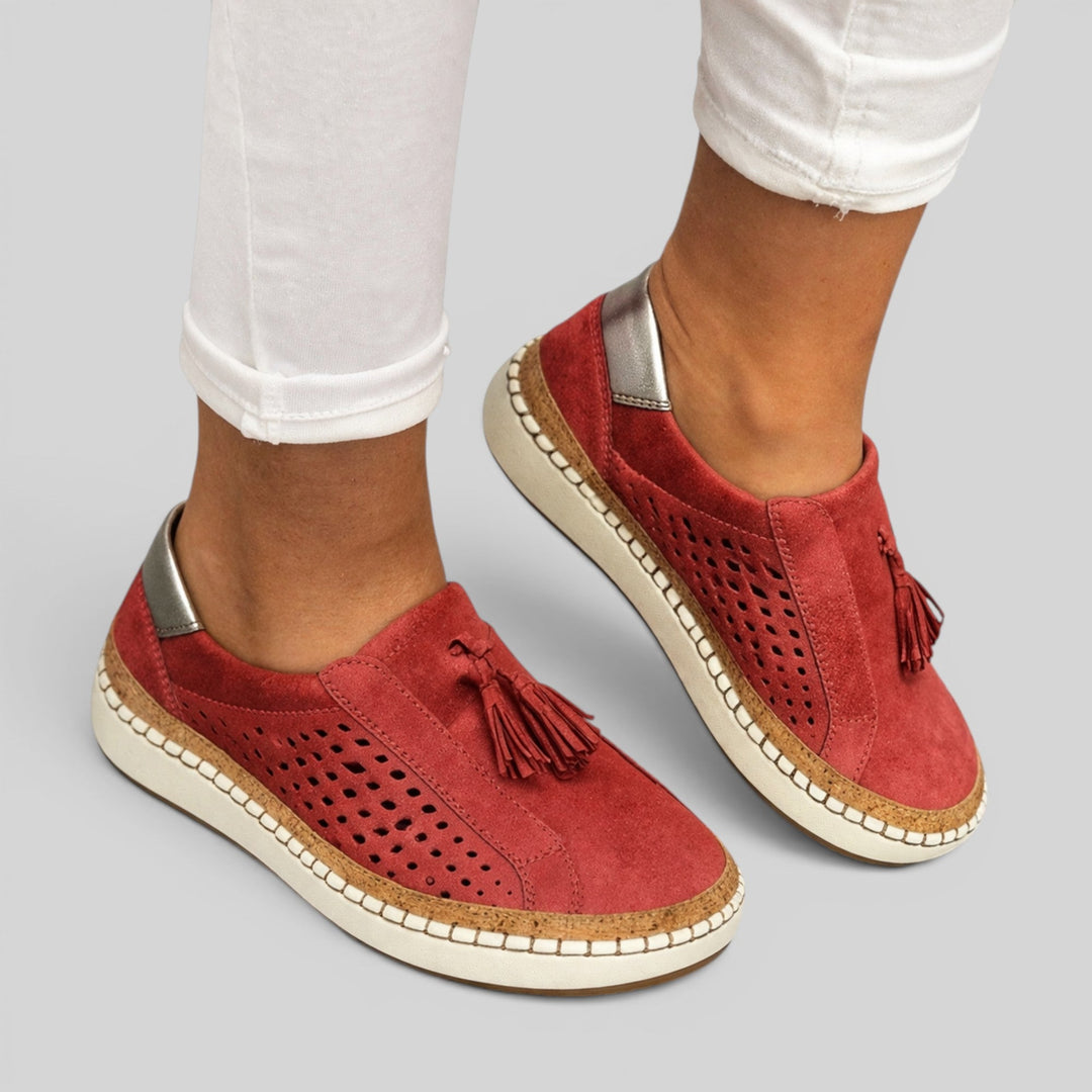 Convenient women's breathable slip-on shoes for everyday comfort and all-day supportive wear.