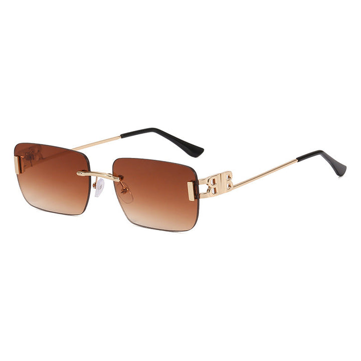 Chic women's square sunglasses, matte black finish, offering premium UV400 eye protection and style.