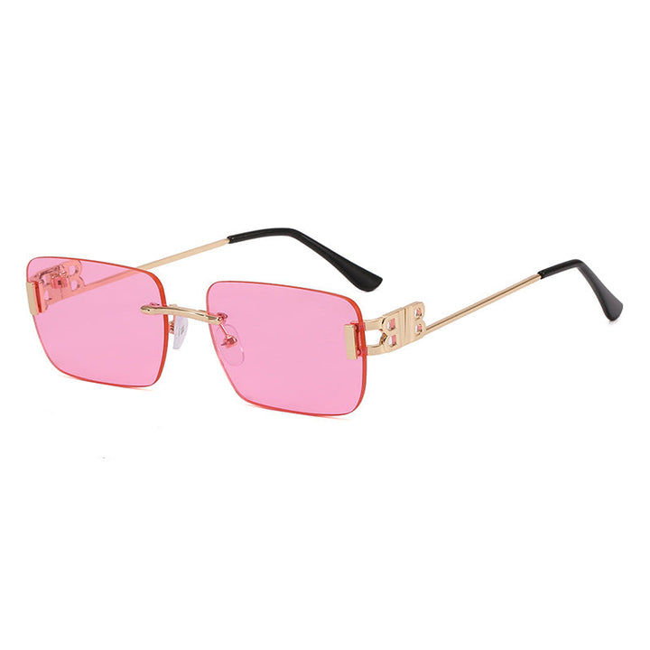 Ladies' fashionable square eyewear, sleek design, ensuring UV400 protection from harmful rays.