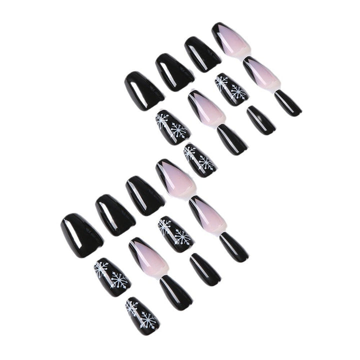 Detailed candy cane striped press-on nails for women. White & red festive nail art, ideal for holiday events.