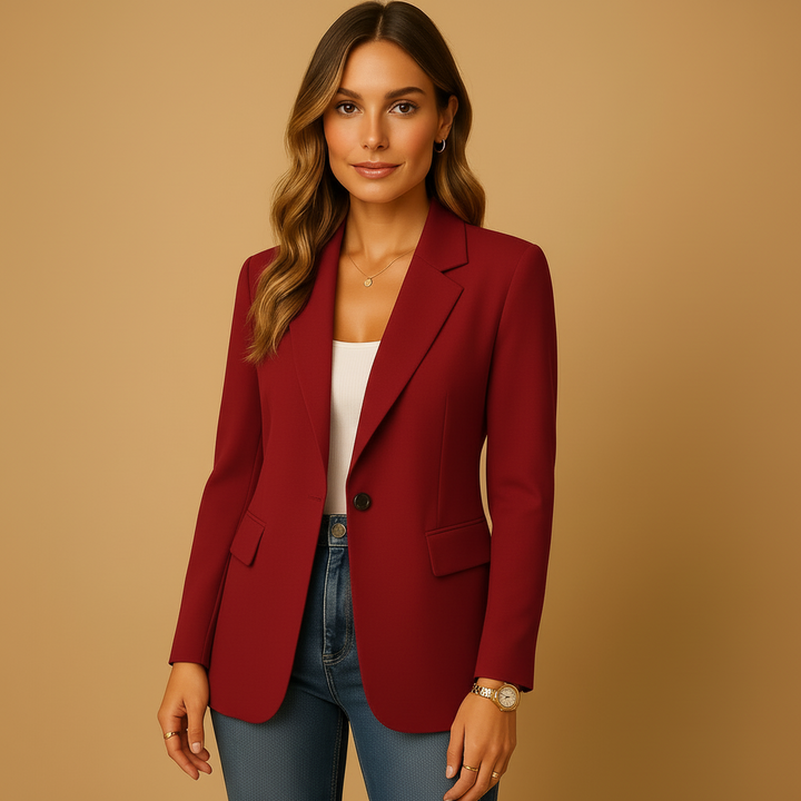 Modern design fitted blazer for women, offering effortless style, professional wear & versatile outerwear.