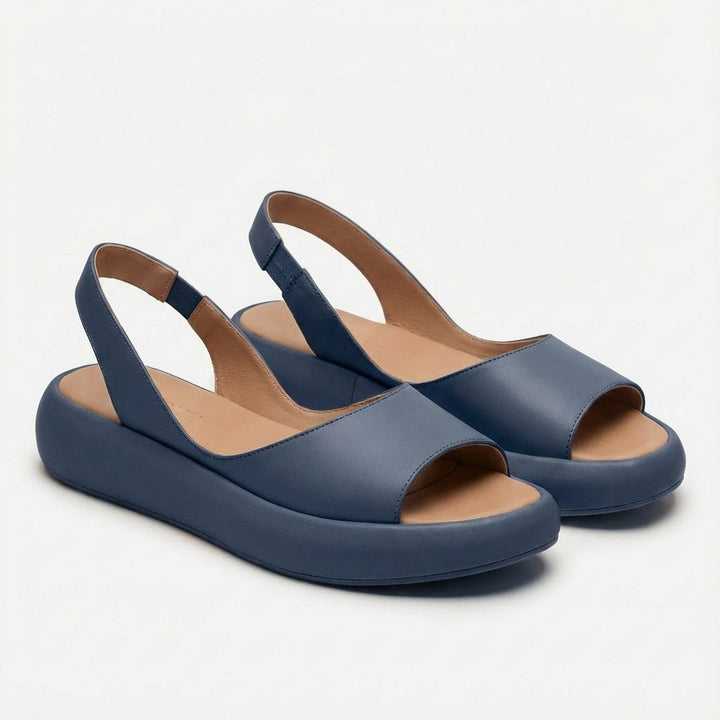 Fashionable women's flatform slingback sandals, featuring an ergonomic design for all-day wear.