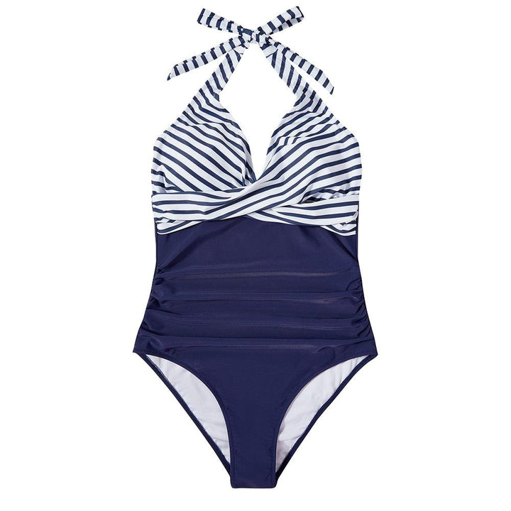 Confidence-boosting women's one-piece swimsuit with tummy control & flattering design for all body types.