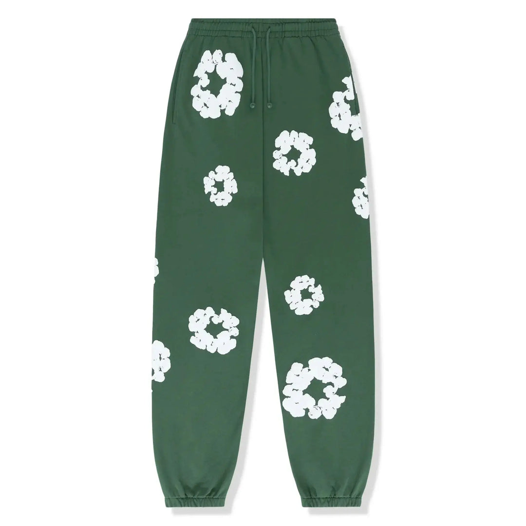 Relaxing at home in the cozy Floral Tears women's loungewear tracksuit set.