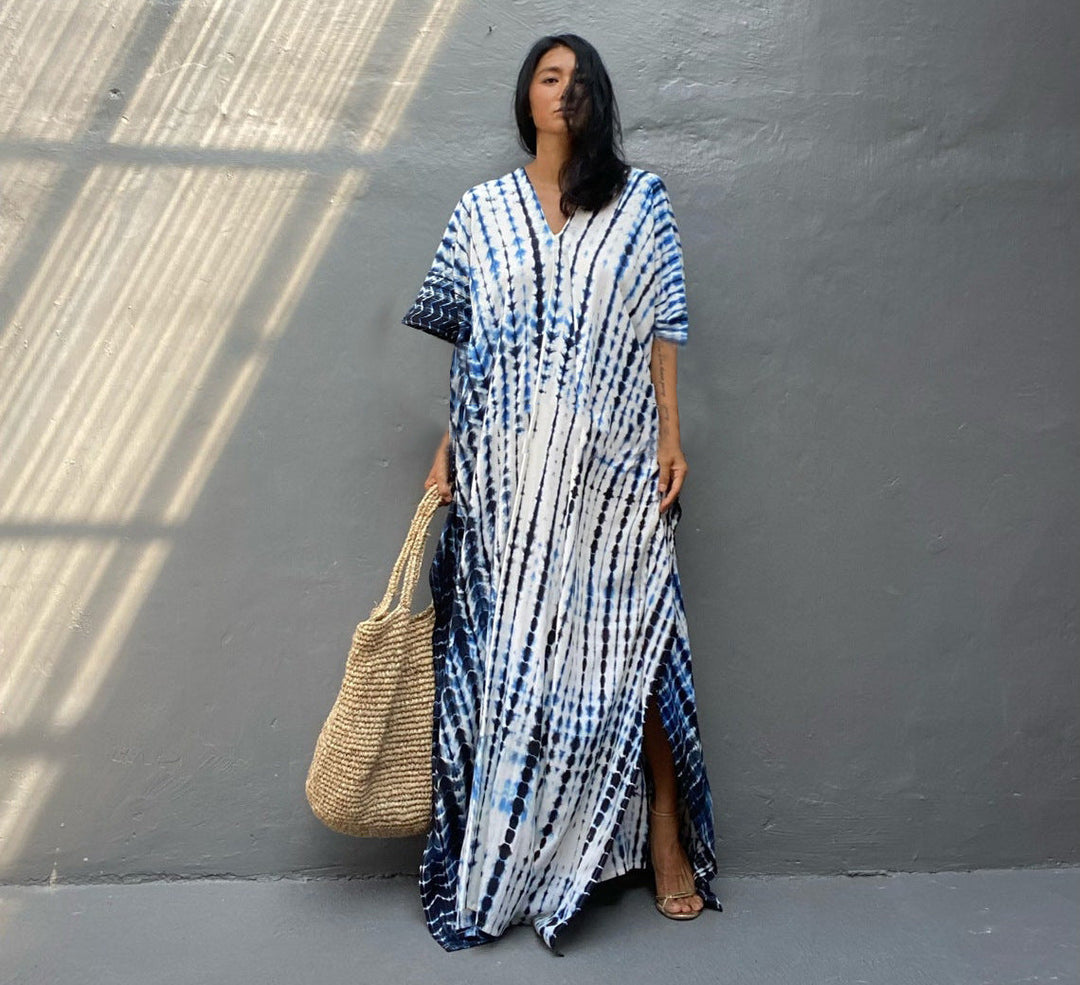 Elegant resort maxi dress for women, ideal for beach and vacation.