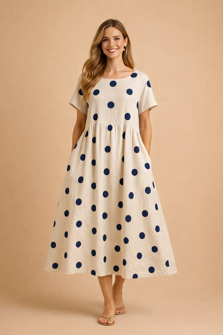 Breezy women's flowy floral boho dress, designed for relaxed movement during summer and spring outings.
