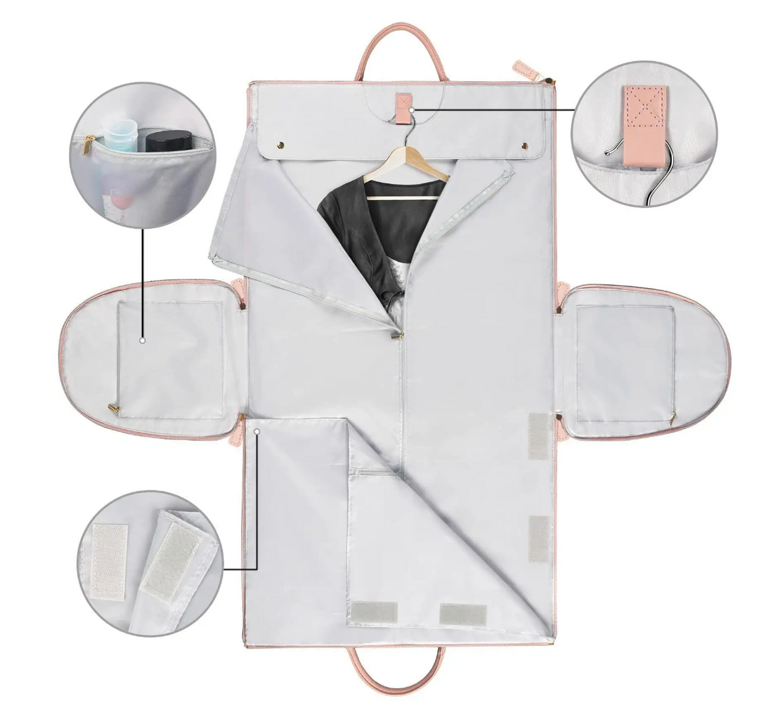 Lightweight & foldable women's carry-on luggage, a smart travel bag organizer with ample space.