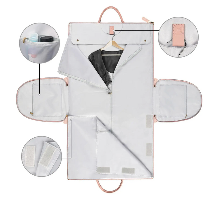 Lightweight & foldable women's carry-on luggage, a smart travel bag organizer with ample space.