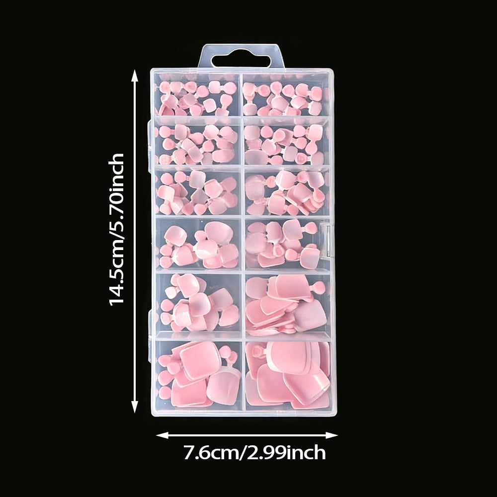 DIY French tip toenail kit for women. Create stunning, long-lasting elegant nail art with ease.