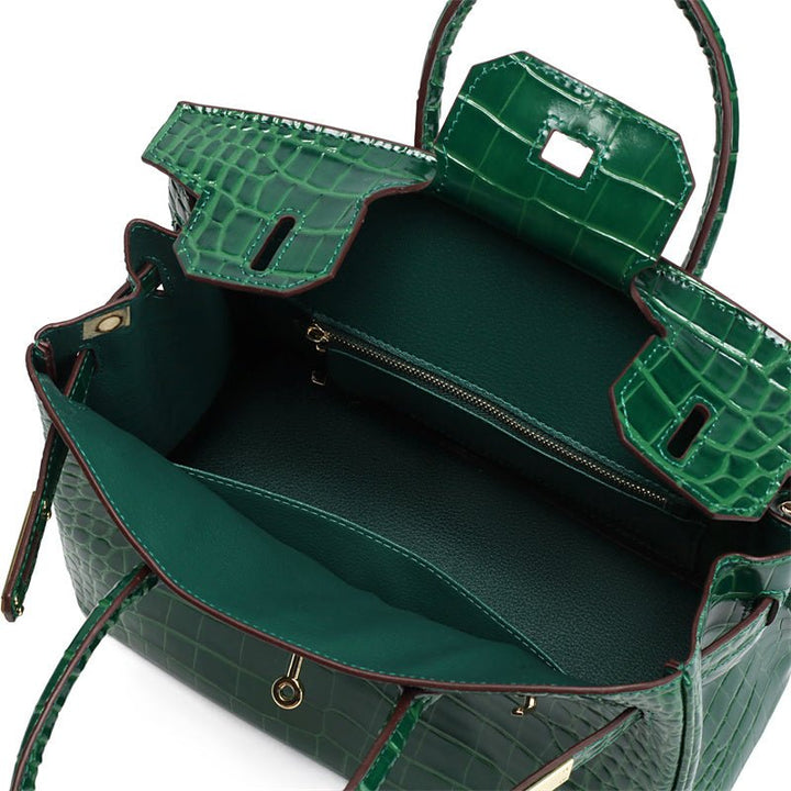 Durable genuine leather women's everyday carry bag, a timeless luxury investment.
