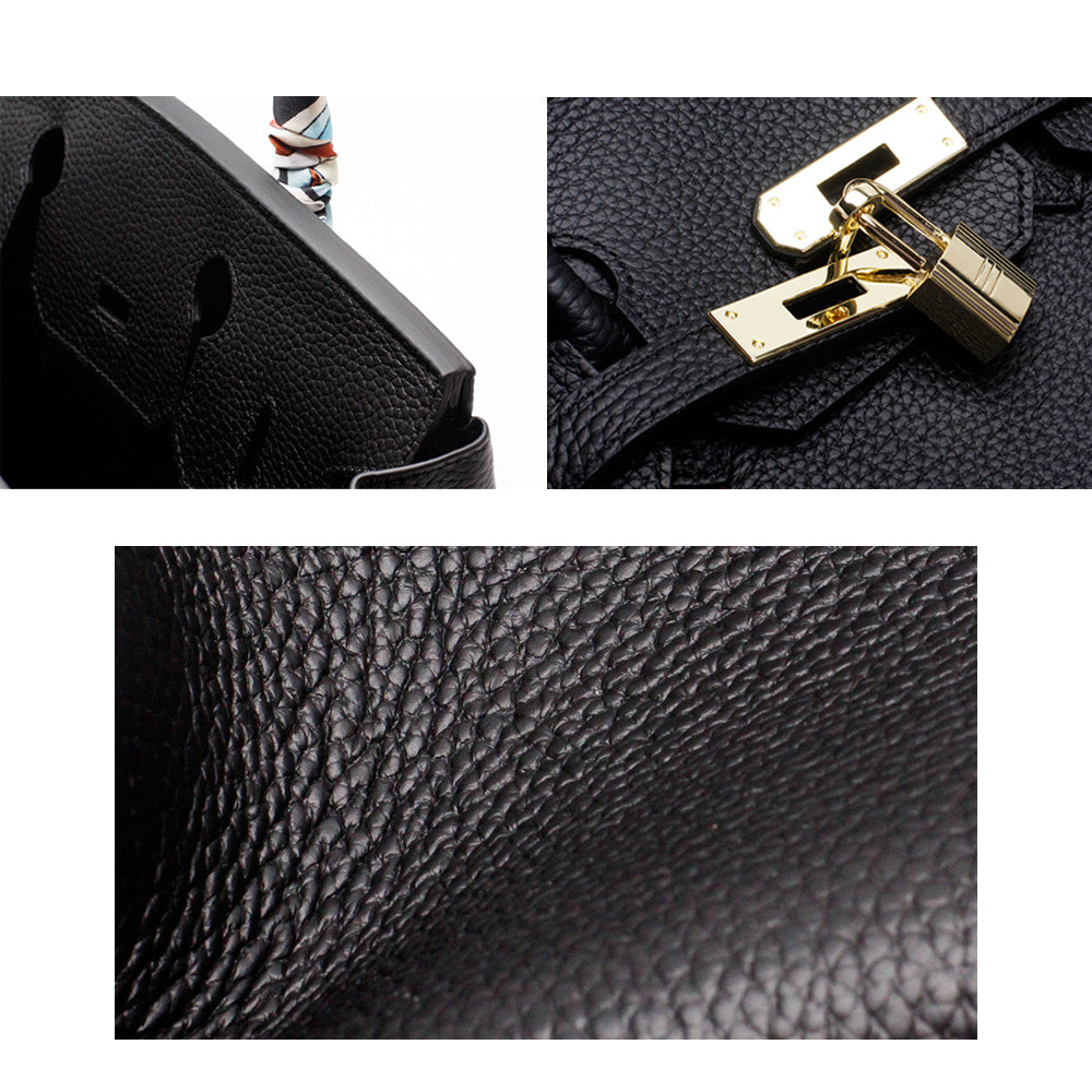 Women's luxury genuine leather handbag, a versatile companion for travel and daily life.