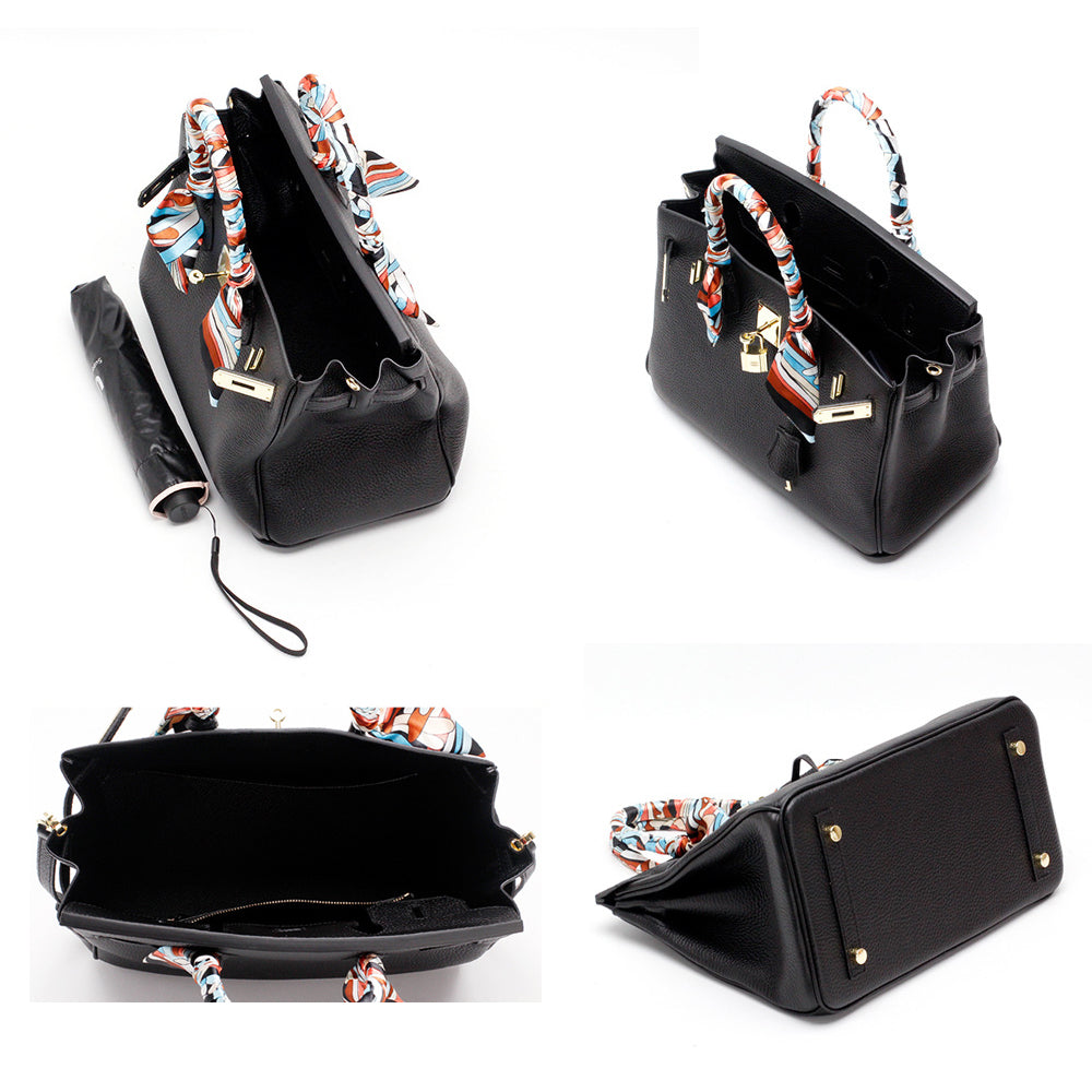 Timeless genuine leather women's everyday carry, elegant and perfectly organized.
