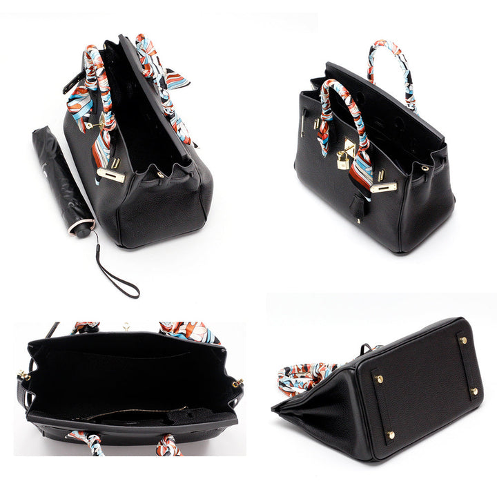 Timeless genuine leather women's everyday carry, elegant and perfectly organized.