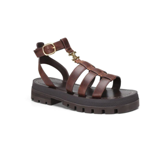 Versatile women's chunky sole gladiator strap sandals, perfect casual summer flats with an ankle strap.
