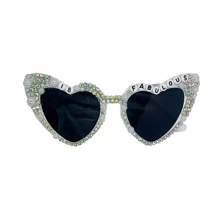 Chic heart sunglasses for women, perfect beachwear & statement fashion eyewear.