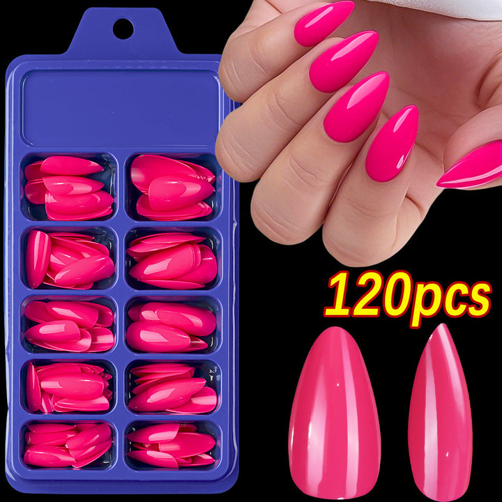 Versatile glossy press-on nails, suitable for everyday wear or special occasion elegant beauty.