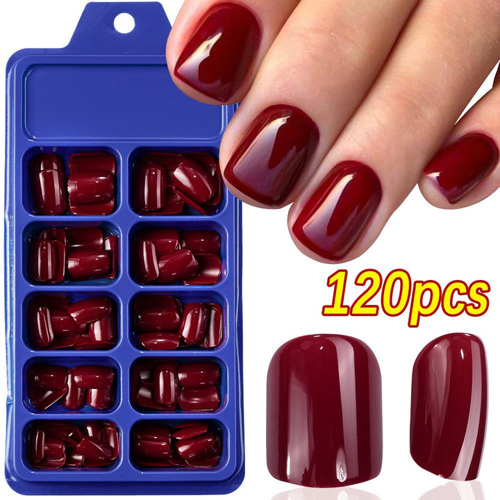 Quick beauty press-on nail tips, perfect for an instant, salon-like glossy finish.