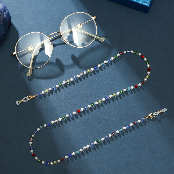 Elegant peach and white pearl layered anklet for women, featuring a dainty heart pendant.