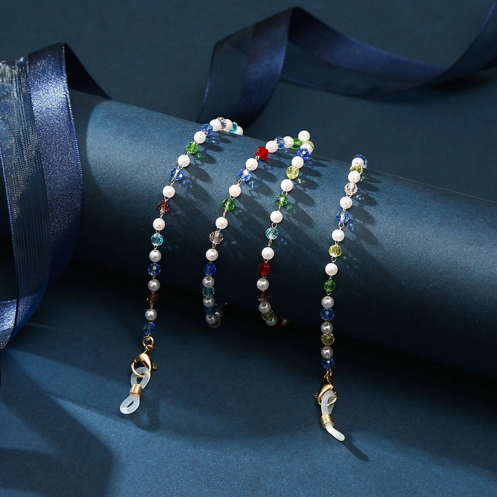 Women's elegant heart charm anklet, multi-strand design with a beautiful gold finish.