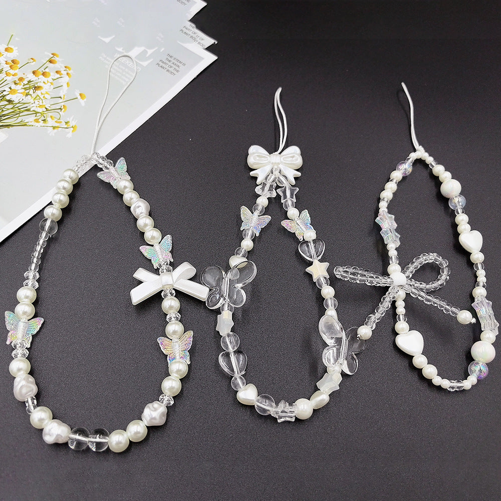Women's handmade beaded choker necklace with elegant pearls & star beads, a unique fashion accessory.