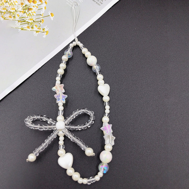 Stylish women's beaded choker, a handmade fashion necklace with pearls & star beads, perfect unique accessory.