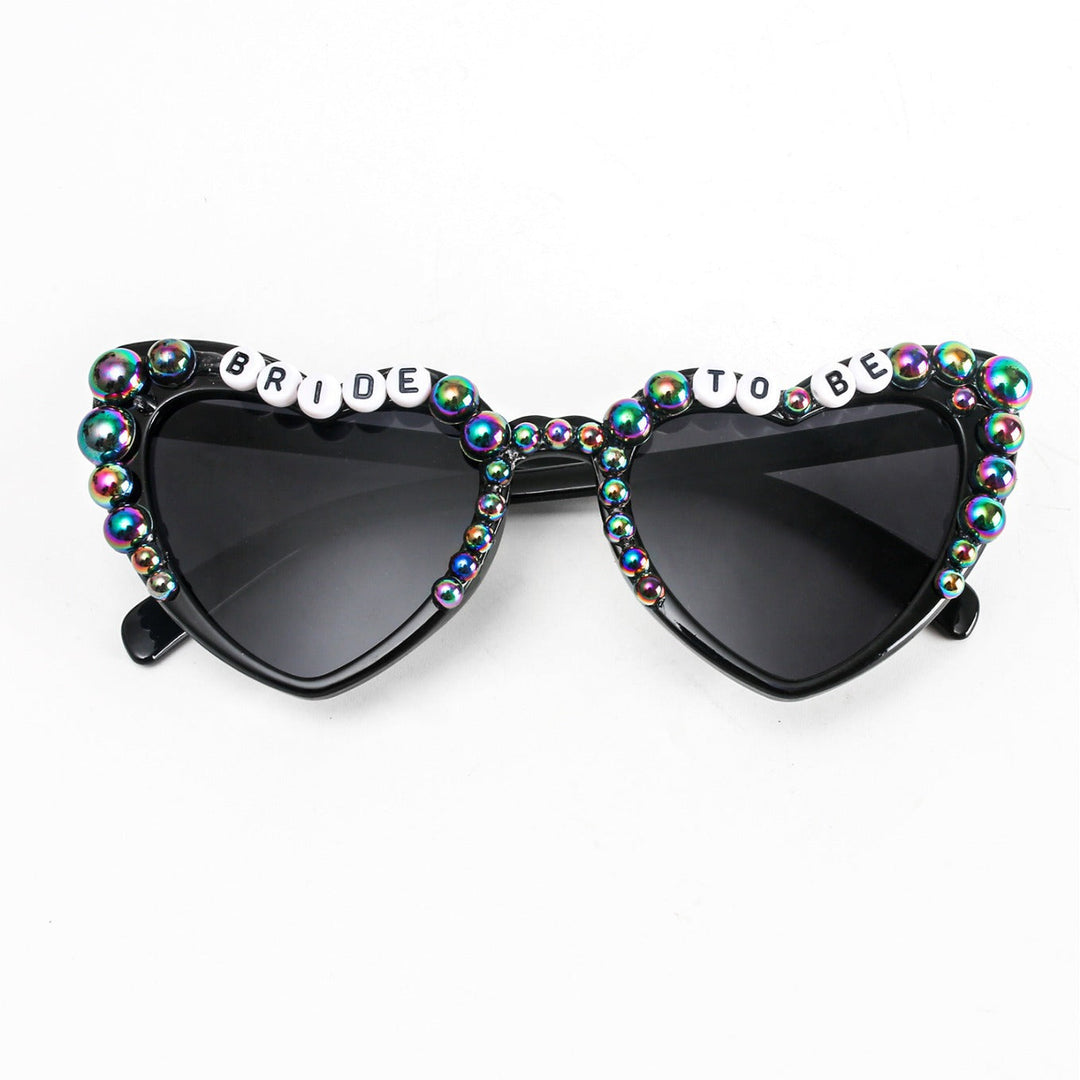 Bachelorette party heart sunglasses for women, a fun and protective fashion accessory.