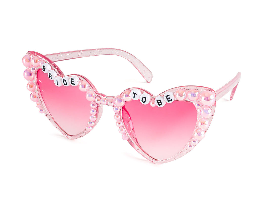 Fun heart-shaped party & bridal sunglasses for women, offering chic UV protection.