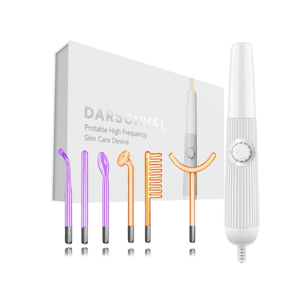 Women's high-frequency hair & scalp therapy device, stimulating follicles for healthier hair growth.