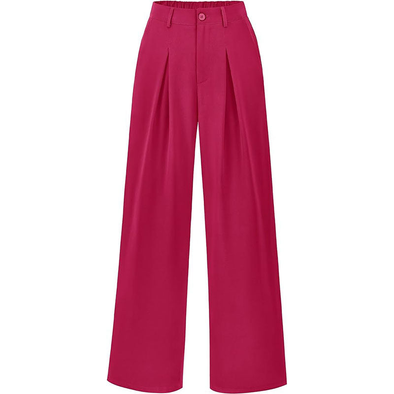Versatile high waist wide leg pants, pleated for comfort and elegance.
