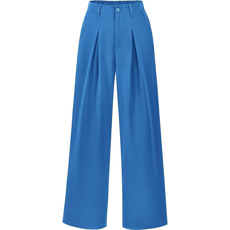 Women's fashion bottoms: high waist, pleated, wide leg for chic style.